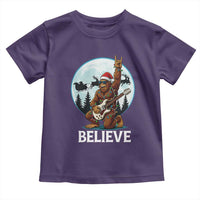 Christmas Bigfoot Toddler T Shirt Believe Funny Santa Rock N Roll - Wonder Print Shop