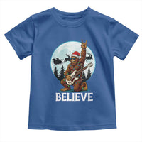Christmas Bigfoot Toddler T Shirt Believe Funny Santa Rock N Roll - Wonder Print Shop