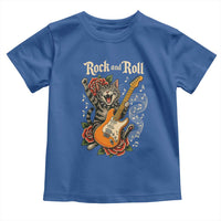 Funny Rock Star Cat Playing Electric Guitar Toddler T Shirt Music Lover - Wonder Print Shop