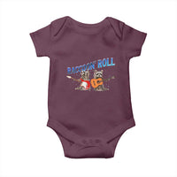 Raccoon Rock And Roll Baby Onesie Funny Rock Band Playing Guitar Electric Music Lover - Wonder Print Shop