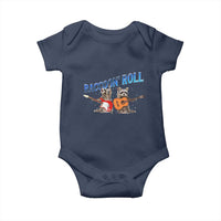 Raccoon Rock And Roll Baby Onesie Funny Rock Band Playing Guitar Electric Music Lover - Wonder Print Shop