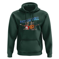 Raccoon Rock And Roll Hoodie Funny Rock Band Playing Guitar Electric Music Lover - Wonder Print Shop
