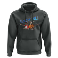 Raccoon Rock And Roll Hoodie Funny Rock Band Playing Guitar Electric Music Lover - Wonder Print Shop