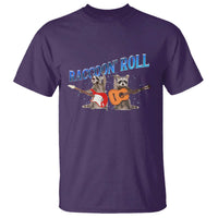 Raccoon Rock And Roll T Shirt Funny Rock Band Playing Guitar Electric Music Lover - Wonder Print Shop