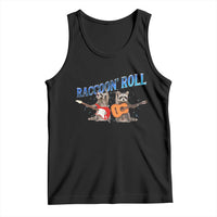 Raccoon Rock And Roll Tank Top Funny Rock Band Playing Guitar Electric Music Lover - Wonder Print Shop