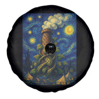 Starry Night Hops Brewery Spare Tire Cover Vintage Hops Beer Lover Painterly