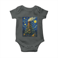 Starry Night Hops Brewery Baby Onesie Vintage Hops Beer Lover Painterly