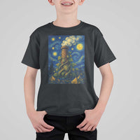 Starry Night Hops Brewery T Shirt For Kid Vintage Hops Beer Lover Painterly