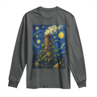 Starry Night Hops Brewery Long Sleeve Shirt Vintage Hops Beer Lover Painterly