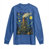Starry Night Hops Brewery Long Sleeve Shirt Vintage Hops Beer Lover Painterly