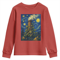 Starry Night Hops Brewery Youth Sweatshirt Vintage Hops Beer Lover Painterly