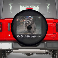 Its Ok To Be Different Jimothy Raccoon Spare Tire Cover Funny Short Spine Wildlife