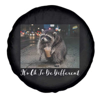 Its Ok To Be Different Jimothy Raccoon Spare Tire Cover Funny Short Spine Wildlife