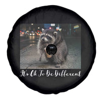 Its Ok To Be Different Jimothy Raccoon Spare Tire Cover Funny Short Spine Wildlife