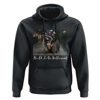 Its Ok To Be Different Jimothy Raccoon Hoodie Funny Short Spine Wildlife