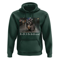 Its Ok To Be Different Jimothy Raccoon Hoodie Funny Short Spine Wildlife