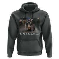 Its Ok To Be Different Jimothy Raccoon Hoodie Funny Short Spine Wildlife