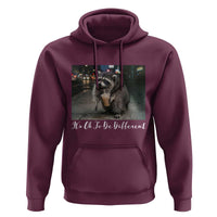 Its Ok To Be Different Jimothy Raccoon Hoodie Funny Short Spine Wildlife