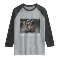 Its Ok To Be Different Jimothy Raccoon Raglan Shirt Funny Short Spine Wildlife