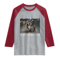 Its Ok To Be Different Jimothy Raccoon Raglan Shirt Funny Short Spine Wildlife