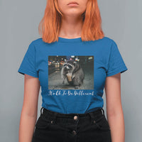 Its Ok To Be Different Jimothy Raccoon T Shirt For Women Funny Short Spine Wildlife