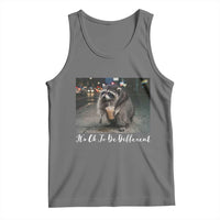 Its Ok To Be Different Jimothy Raccoon Tank Top Funny Short Spine Wildlife
