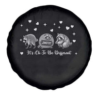 Its Ok To Be Different Jimothy Raccoon Spare Tire Cover Cute Trash Panda Viral Animal Lover Gift