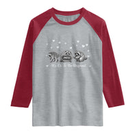 Its Ok To Be Different Jimothy Raccoon Raglan Shirt Cute Trash Panda Viral Animal Lover Gift
