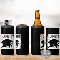 Jimothy The Raccoon 4 in 1 Can Cooler Tumbler Japanese Style Trash Panda Graphic