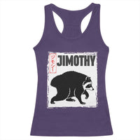 Jimothy The Raccoon Racerback Tank Top Japanese Style Trash Panda Graphic