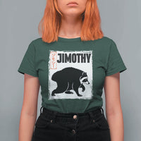 Jimothy The Raccoon T Shirt For Women Japanese Style Trash Panda Graphic