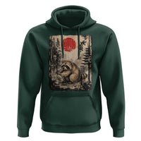 Vintage Japanese Ukiyoe Raccoon Hoodie Seattle Short Spine Trash Panda