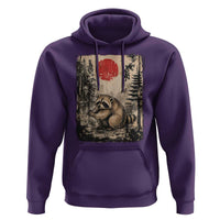 Vintage Japanese Ukiyoe Raccoon Hoodie Seattle Short Spine Trash Panda