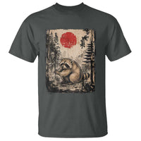 Vintage Japanese Ukiyoe Raccoon T Shirt Seattle Short Spine Trash Panda