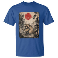 Vintage Japanese Ukiyoe Raccoon T Shirt Seattle Short Spine Trash Panda