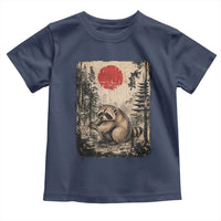 Vintage Japanese Ukiyoe Raccoon Toddler T Shirt Seattle Short Spine Trash Panda