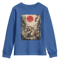 Vintage Japanese Ukiyoe Raccoon Youth Sweatshirt Seattle Short Spine Trash Panda