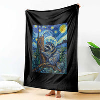 Seattle Trash Panda Starry Night Graphic Throw Blanket Funny Short King Raccoon