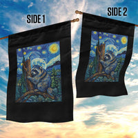 Seattle Trash Panda Starry Night Graphic Garden Flag Funny Short King Raccoon