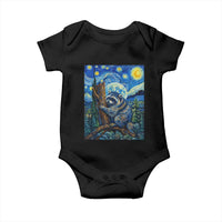 Seattle Trash Panda Starry Night Graphic Baby Onesie Funny Short King Raccoon