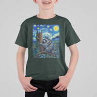 Seattle Trash Panda Starry Night Graphic T Shirt For Kid Funny Short King Raccoon