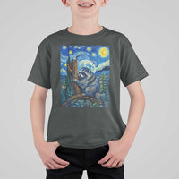 Seattle Trash Panda Starry Night Graphic T Shirt For Kid Funny Short King Raccoon