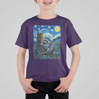 Seattle Trash Panda Starry Night Graphic T Shirt For Kid Funny Short King Raccoon