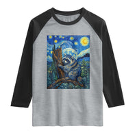 Seattle Trash Panda Starry Night Graphic Raglan Shirt Funny Short King Raccoon