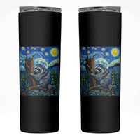 Seattle Trash Panda Starry Night Graphic Skinny Tumbler Funny Short King Raccoon