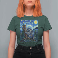 Seattle Trash Panda Starry Night Graphic T Shirt For Women Funny Short King Raccoon