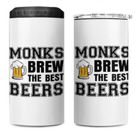 Monks Brew The Best Beers 4 in 1 Can Cooler Tumbler Funny Craft Beer Brewer