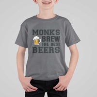 Monks Brew The Best Beers T Shirt For Kid Funny Craft Beer Brewer