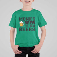 Monks Brew The Best Beers T Shirt For Kid Funny Craft Beer Brewer
