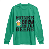 Monks Brew The Best Beers Long Sleeve Shirt Funny Craft Beer Brewer